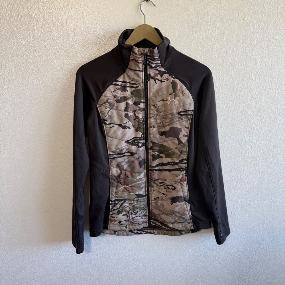 Under Armour Size Small Camo Artemis Hybrid Insulated Zip Up Jacket Travel